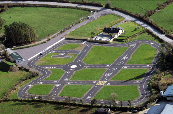 car driving track